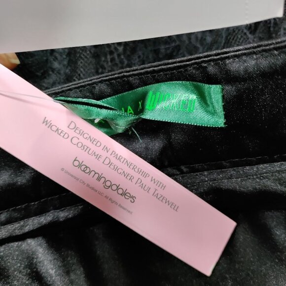 Aqua x Wicked NWT Whimsygoth Steampunk Witchy Y2K Lace Maxi Skirt Black Size M/L - Picture 11 of 14